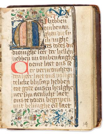 Flemish Book of Hours, Use of Utrecht. Manuscript on Parchment.